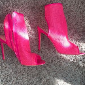 Fashion Nova Hot Pink Stilettos